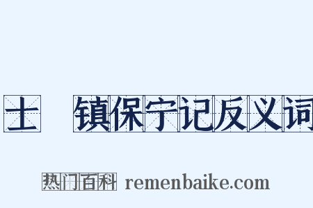 士洑镇保宁记反义词是什么意思的图片